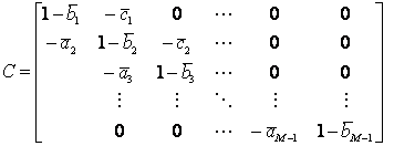 Crank-Nicolson Matrix C