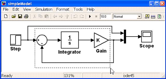 Select Blocks to be Inside the Subsystem.