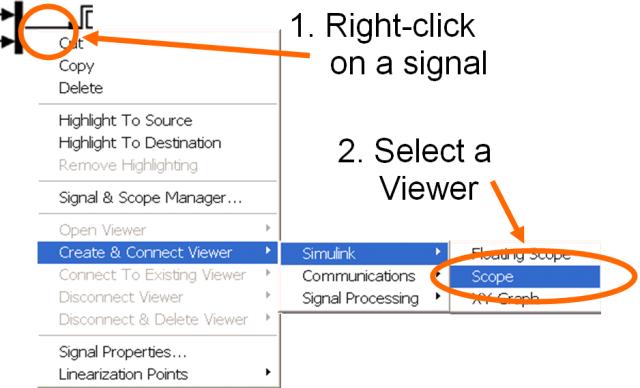 Connecting a Signal Viewer.
