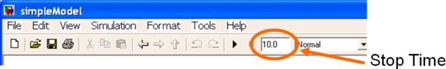 Specifying the Stop Time.